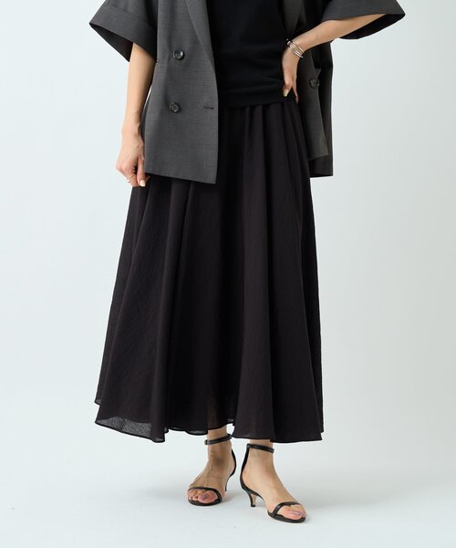 LIVETART（リヴェタート）の「リネン混フレアスカート《LIVETART》（スカート・レディース・ホワイト/ブラック・FREE）」の21枚目の写真