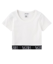 X-girl | LOGO JACQUARD HEM S/S TEE(Tシャツ/カットソー)