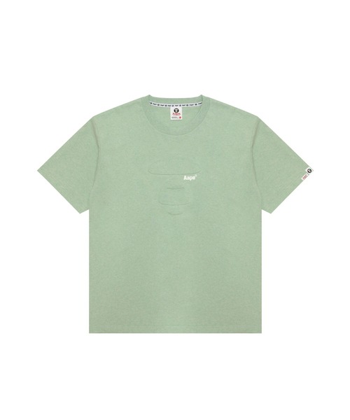 AAPE BY A BATHING APE(エーエイプバイアベイシングエイプ)の「AAPE BASIC TEE(Tシャツ/カットソー・メンズ・グリーン・MEDIUM/LARGE/X-LARGE/SMALL)」の1枚目の写真