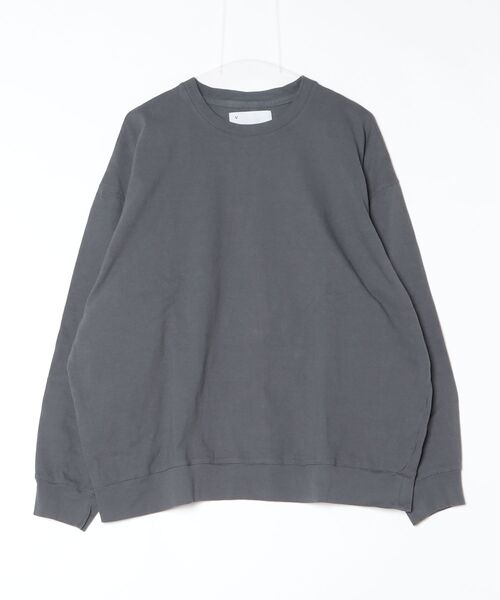 VOAAOV(ヴォアーブ)の「【VOAAOV】HEAVY JERSEY GARMENT DYE L/S T-Shirt(Tシャツ/カットソー・メンズ・ブラック/オリーブ/チャコールグレー/ホワイト・2/1)」の1枚目の写真