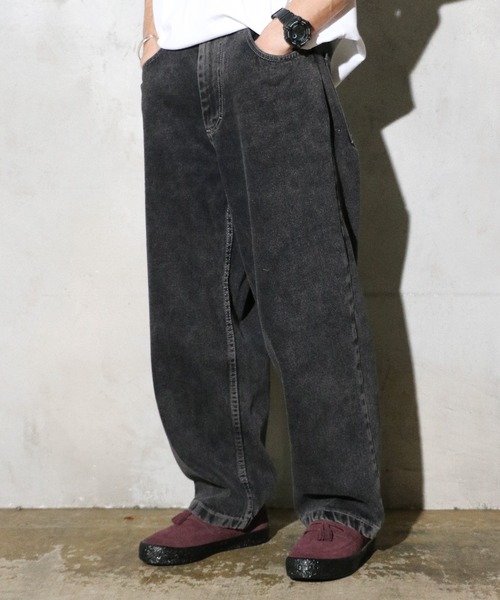 Polar Skate Co.(ポーラースケートカンパニー)の「Polar Skate Co. / ポーラースケートカンパニー BIG BOY PANTS ビッグボーイパンツ バギーデニム(デニムパンツ・メンズ・ブラック・X-SMALL/SMALL/MEDIUM/LARGE)」の2枚目の写真