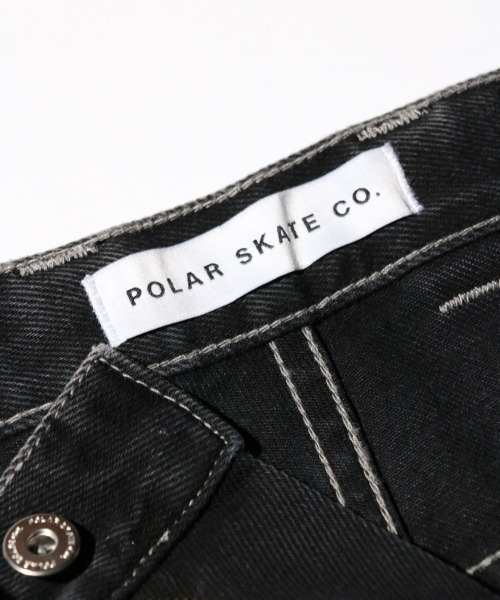 Polar Skate Co.(ポーラースケートカンパニー)の「Polar Skate Co. / ポーラースケートカンパニー BIG BOY PANTS ビッグボーイパンツ バギーデニム(デニムパンツ・メンズ・ブラック・X-SMALL/SMALL/MEDIUM/LARGE)」の6枚目の写真