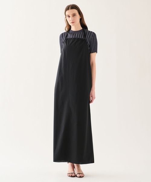 ESTNATION(エストネーション)の「GOOD PEOPLE GOOD STITCHING GOOD PRODUCT for ESTNATION / ジャージーワンピース(ワンピース・レディース・ブラック・FREE)」の1枚目の写真