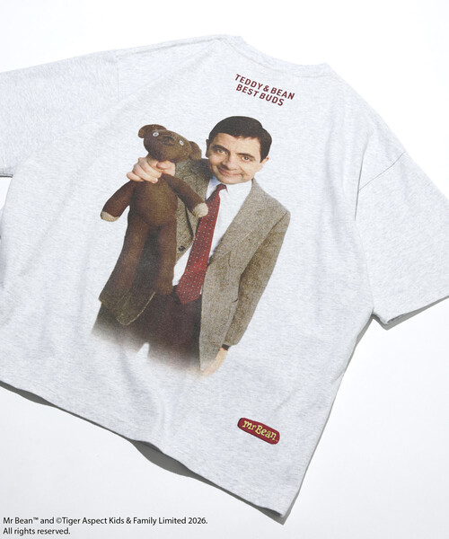 FREAK'S STORE(フリークスストア)の「Mr. Bean/ミスタービーン Back Print Tee /Teddy & Bean/ テディ&ビーン バックプリントTシャツ(Tシャツ/カットソー・メンズ・ホワイト/ライトグレー/ブラック・SMALL/MEDIUM/LARGE)」の3枚目の写真