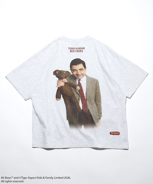 FREAK'S STORE(フリークスストア)の「Mr. Bean/ミスタービーン Back Print Tee /Teddy & Bean/ テディ&ビーン バックプリントTシャツ(Tシャツ/カットソー・メンズ・ホワイト/ライトグレー/ブラック・SMALL/MEDIUM/LARGE)」の11枚目の写真