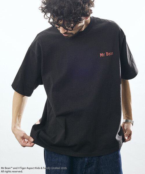 FREAK'S STORE(フリークスストア)の「Mr. Bean/ミスタービーン Back Print Tee /Teddy & Bean/ テディ&ビーン バックプリントTシャツ(Tシャツ/カットソー・メンズ・ホワイト/ライトグレー/ブラック・SMALL/MEDIUM/LARGE)」の20枚目の写真