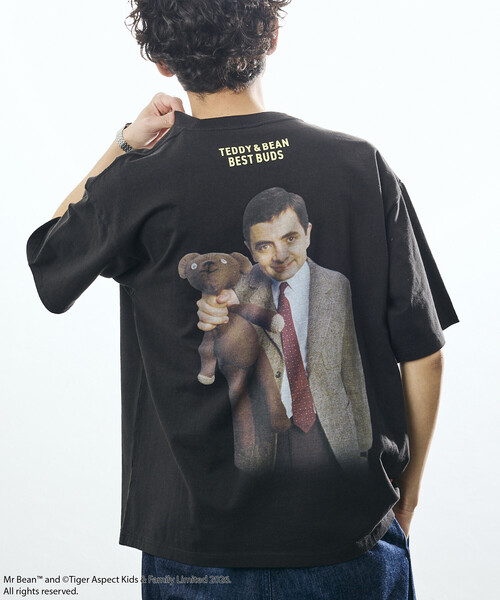 FREAK'S STORE(フリークスストア)の「Mr. Bean/ミスタービーン Back Print Tee /Teddy & Bean/ テディ&ビーン バックプリントTシャツ(Tシャツ/カットソー・メンズ・ホワイト/ライトグレー/ブラック・SMALL/MEDIUM/LARGE)」の22枚目の写真