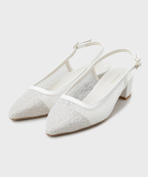 ESPERANZA(エスペランサ)の「ラメチュールバックストラップパンプス(パンプス・レディース・ブラック系8/ブルー系8/ホワイト系9・L/M/S/LL)」の14枚目の写真