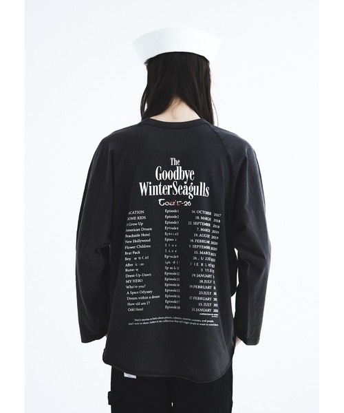 DAIRIKU(ダイリク)の「"The Winter Seaguls" Tour Raglan Tee(Tシャツ/カットソー・メンズ・ブラック・S/M/L)」の4枚目の写真