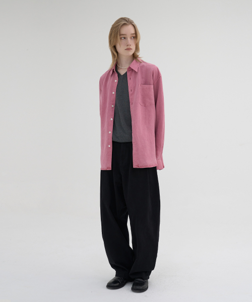 NOUN(ノウン)の「dyed tencel shirts (dusty pink)(シャツ/ブラウス・メンズ・その他・1/2)」の5枚目の写真