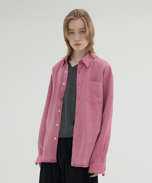 NOUN(ノウン)の「dyed tencel shirts (dusty pink)(シャツ/ブラウス・メンズ・その他・1/2)」の6枚目の写真