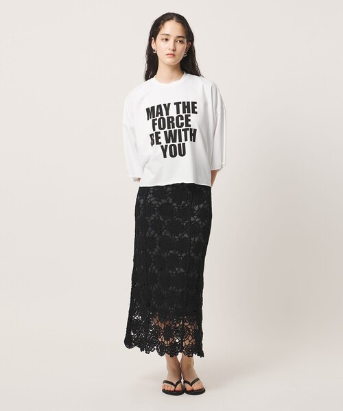 SACRA(サクラ)の「<SACRA>ビッグロゴ Tシャツ(Tシャツ/カットソー・レディース・ダークグレー/ホワイト/ブラック・38)」の16枚目の写真