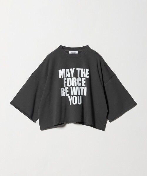 SACRA(サクラ)の「<SACRA>ビッグロゴ Tシャツ(Tシャツ/カットソー・レディース・ダークグレー/ホワイト/ブラック・38)」の22枚目の写真