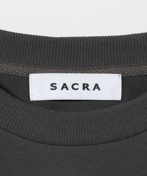 SACRA(サクラ)の「<SACRA>ビッグロゴ Tシャツ(Tシャツ/カットソー・レディース・ダークグレー/ホワイト/ブラック・38)」の11枚目の写真