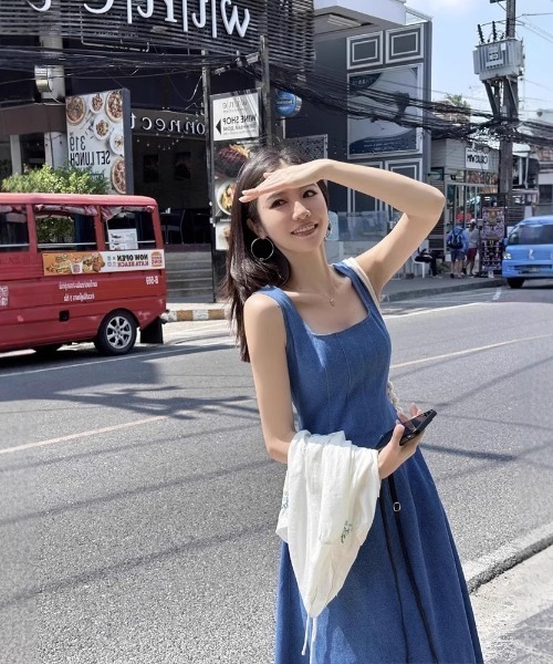 REBALANCE(リバランス)の「デニムワンピース(ワンピース・レディース・A・SMALL/MEDIUM/LARGE)」の4枚目の写真