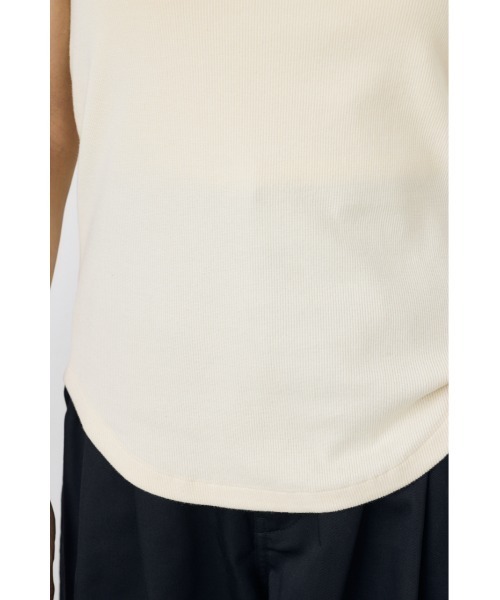 AZUL by moussy(アズールバイマウジー)の「【Dickies×AZUL】ヘンリネークタンクトップ(タンクトップ・レディース・ブラック/オフホワイト/イエロー系その他・FREE)」の12枚目の写真