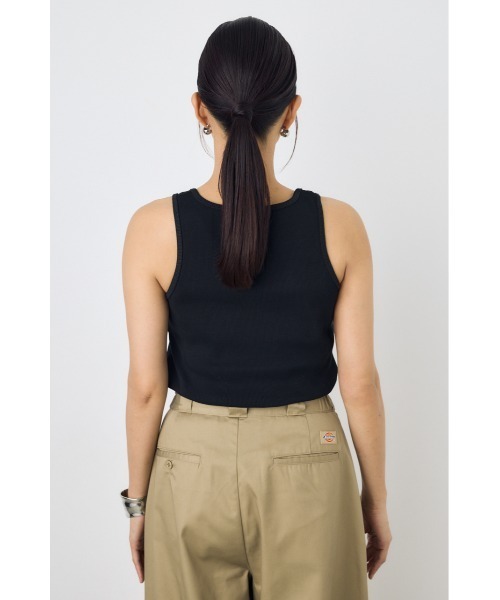 AZUL by moussy(アズールバイマウジー)の「【Dickies×AZUL】ヘンリネークタンクトップ(タンクトップ・レディース・ブラック/オフホワイト/イエロー系その他・FREE)」の19枚目の写真