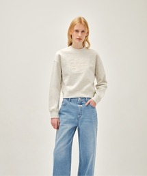 W CLASSIC LOGO CROP SWEATSHIRT