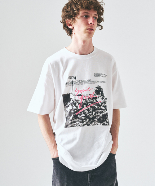 417 EDIFICE(フォーワンセブンエディフィス)の「NOISE ARCHIVE Tシャツ(Tシャツ/カットソー・メンズ・ブラックミックス/ホワイト/ホワイト系その他/ブラック/ホワイト×ホワイト/ブラック系その他・MEDIUM/LARGE/X-LARGE)」の8枚目の写真