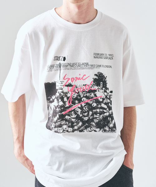 417 EDIFICE(フォーワンセブンエディフィス)の「NOISE ARCHIVE Tシャツ(Tシャツ/カットソー・メンズ・ブラックミックス/ホワイト/ホワイト系その他/ブラック/ホワイト×ホワイト/ブラック系その他・MEDIUM/LARGE/X-LARGE)」の9枚目の写真