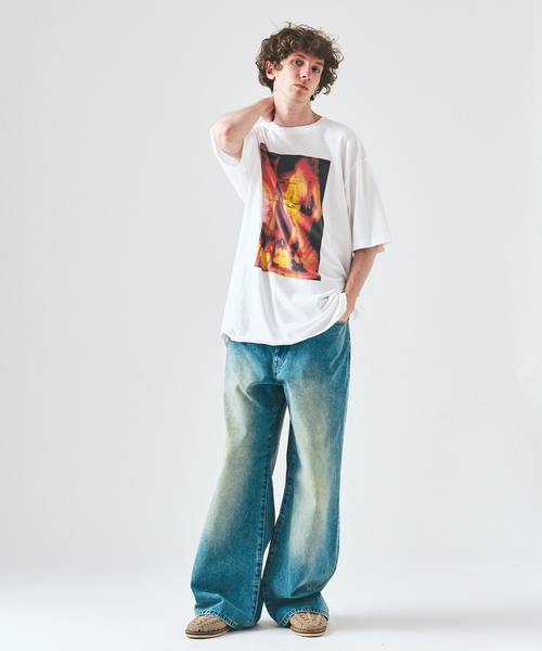 417 EDIFICE(フォーワンセブンエディフィス)の「NOISE ARCHIVE Tシャツ(Tシャツ/カットソー・メンズ・ブラックミックス/ホワイト/ホワイト系その他/ブラック/ホワイト×ホワイト/ブラック系その他・MEDIUM/LARGE/X-LARGE)」の11枚目の写真