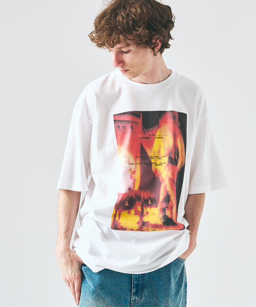417 EDIFICE(フォーワンセブンエディフィス)の「NOISE ARCHIVE Tシャツ(Tシャツ/カットソー・メンズ・ブラックミックス/ホワイト/ホワイト系その他/ブラック/ホワイト×ホワイト/ブラック系その他・MEDIUM/LARGE/X-LARGE)」の17枚目の写真