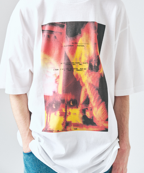 417 EDIFICE(フォーワンセブンエディフィス)の「NOISE ARCHIVE Tシャツ(Tシャツ/カットソー・メンズ・ブラックミックス/ホワイト/ホワイト系その他/ブラック/ホワイト×ホワイト/ブラック系その他・MEDIUM/LARGE/X-LARGE)」の18枚目の写真