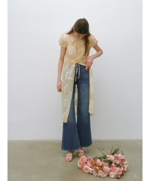 SINCETHEN（シンスゼン）の「ブルーデニムブーツカットパンツ（デニムパンツ・レディース・その他・SMALL/MEDIUM/LARGE）」の9枚目の写真