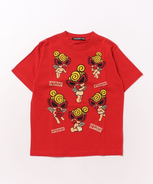 HYSTERIC MINI(ヒステリックミニ)の「ANGEL MINI 半袖Tシャツ(Tシャツ/カットソー・キッズ・ホワイト/レッド・120)」の2枚目の写真