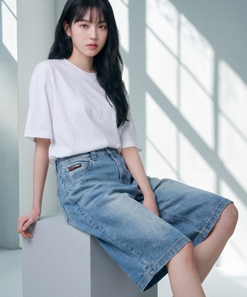 FUBU( フブ)の「【FUBU/フブ】DENIM BUGGY SHORTS/デニムバギーショーツ(デニムパンツ・メンズ・ライトブルー/ブラック/ホワイト系・34inch/36inch/38inch/32inch)」の18枚目の写真