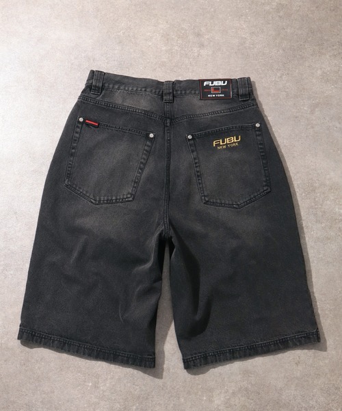 FUBU( フブ)の「【FUBU/フブ】DENIM BUGGY SHORTS/デニムバギーショーツ(デニムパンツ・メンズ・ライトブルー/ブラック/ホワイト系・34inch/36inch/38inch/32inch)」の6枚目の写真
