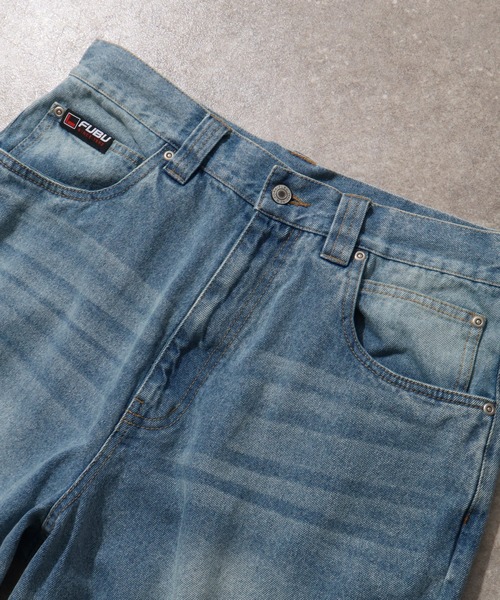 FUBU( フブ)の「【FUBU/フブ】DENIM BUGGY SHORTS/デニムバギーショーツ(デニムパンツ・メンズ・ライトブルー/ブラック/ホワイト系・34inch/36inch/38inch/32inch)」の5枚目の写真