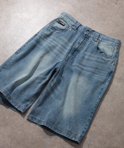 FUBU( フブ)の「【FUBU/フブ】DENIM BUGGY SHORTS/デニムバギーショーツ(デニムパンツ・メンズ・ライトブルー/ブラック/ホワイト系・34inch/36inch/38inch/32inch)」の4枚目の写真