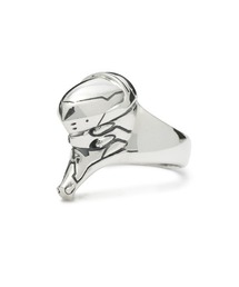 RADIO EVA（ラヂオエヴァ）の「【受注生産】RADIO EVA EVANGELION/エヴァンゲリオン UNIT-02(弐号機) フェイスリング シルバー925 メンズ レディース ブランド コラボ（リング）」