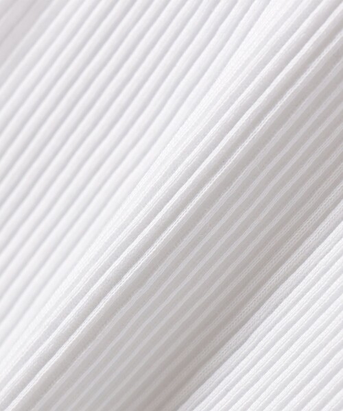 BASIC COTTON（ベーシックコットン）の「BASIC COTTON:〈洗濯機可能〉フリル リブ キャミソール（キャミソール・レディース・ホワイト/ベージュ/ブラック・ONE SIZE）」の6枚目の写真