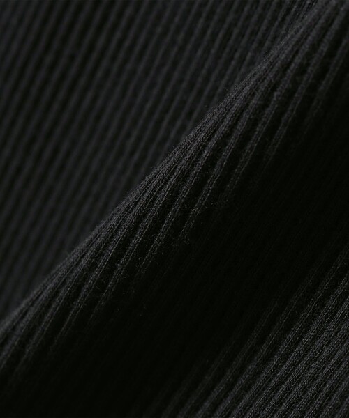 BASIC COTTON（ベーシックコットン）の「BASIC COTTON:〈洗濯機可能〉フリル リブ キャミソール（キャミソール・レディース・ホワイト/ベージュ/ブラック・ONE SIZE）」の5枚目の写真
