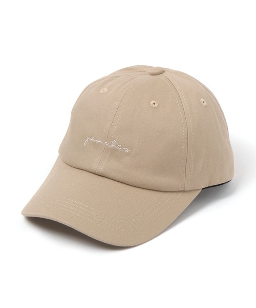 GLOBAL WORK(グローバルワーク)の「UVカット刺繍ロゴCAP/661487(キャップ・レディース・オフホワイト/チャコールグレー/ベージュ/ネイビー/ブラック/ライトグレー・FREE)」の6枚目の写真