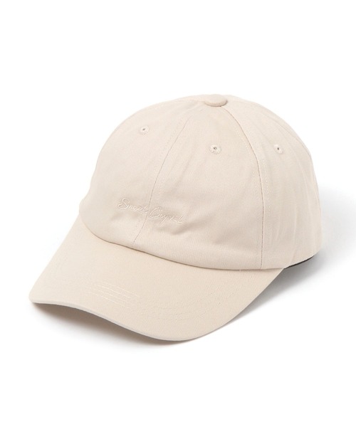 GLOBAL WORK(グローバルワーク)の「UVカット刺繍ロゴCAP/661487(キャップ・レディース・オフホワイト/チャコールグレー/ベージュ/ネイビー/ブラック/ライトグレー・FREE)」の2枚目の写真