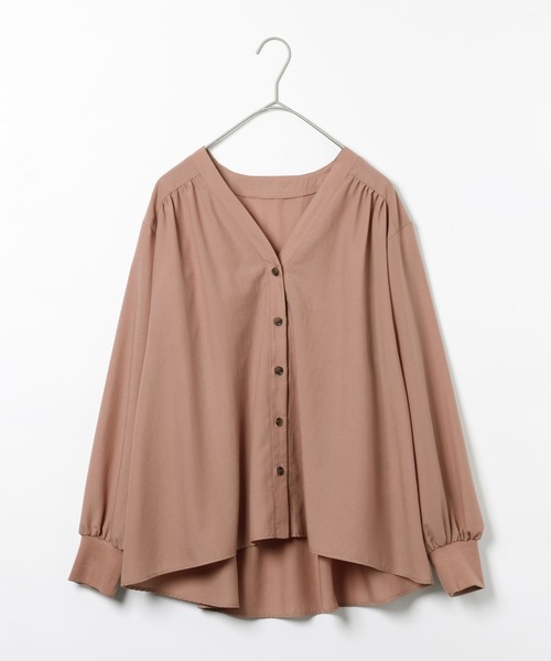 GLOBAL WORK（グローバルワーク）の「UVプロテクトカーデ長袖/645067（カーディガン/ボレロ・レディース・グレイッシュベージュ/ブラウン/ピンク/スミクロ・LARGE/MEDIUM/SMALL）」の4枚目の写真