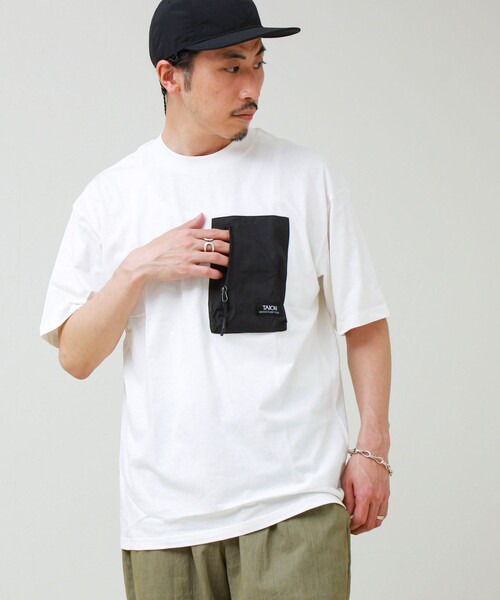 TAION（タイオン）の「【TAION / タイオン】MOUNTAION POCKET T-SH（Tシャツ/カットソー・メンズ・マルチ/ブラック/ホワイト・M/L/XL）」の2枚目の写真