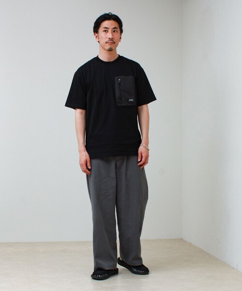 TAION（タイオン）の「【TAION / タイオン】MOUNTAION POCKET T-SH（Tシャツ/カットソー・メンズ・マルチ/ブラック/ホワイト・M/L/XL）」の6枚目の写真
