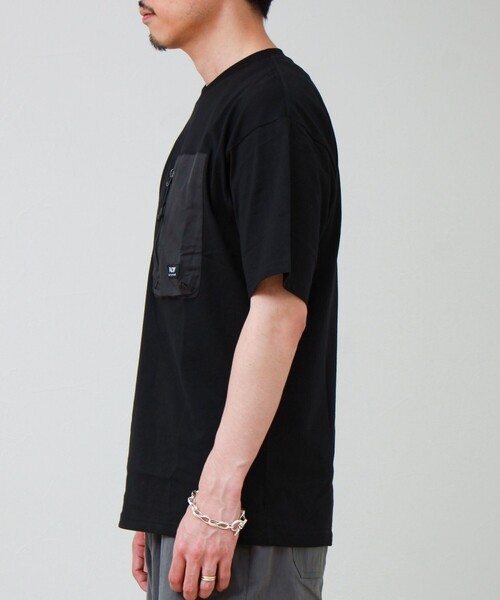 TAION（タイオン）の「【TAION / タイオン】MOUNTAION POCKET T-SH（Tシャツ/カットソー・メンズ・マルチ/ブラック/ホワイト・M/L/XL）」の8枚目の写真