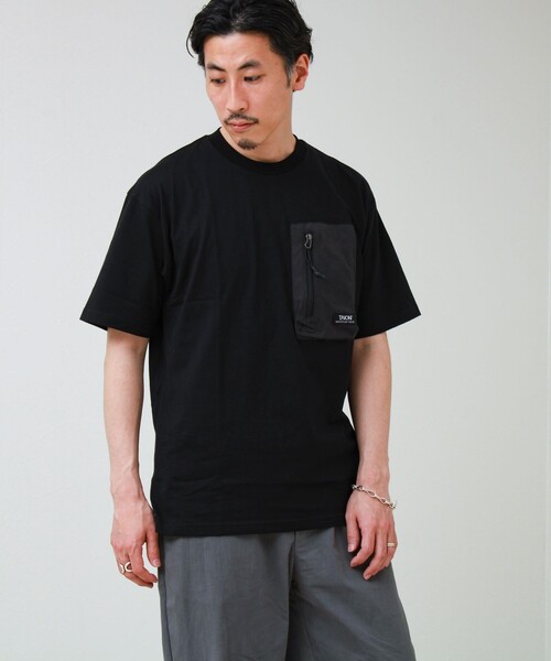 TAION（タイオン）の「【TAION / タイオン】MOUNTAION POCKET T-SH（Tシャツ/カットソー・メンズ・マルチ/ブラック/ホワイト・M/L/XL）」の10枚目の写真