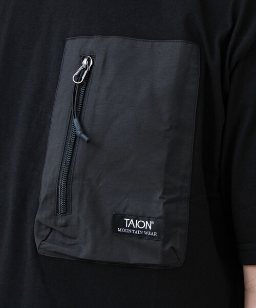 TAION（タイオン）の「【TAION / タイオン】MOUNTAION POCKET T-SH（Tシャツ/カットソー・メンズ・マルチ/ブラック/ホワイト・M/L/XL）」の13枚目の写真