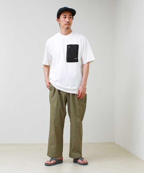TAION（タイオン）の「【TAION / タイオン】MOUNTAION POCKET T-SH（Tシャツ/カットソー・メンズ・マルチ/ブラック/ホワイト・M/L/XL）」の17枚目の写真
