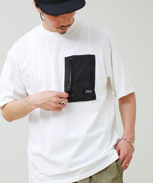 TAION（タイオン）の「【TAION / タイオン】MOUNTAION POCKET T-SH（Tシャツ/カットソー・メンズ・マルチ/ブラック/ホワイト・M/L/XL）」の18枚目の写真
