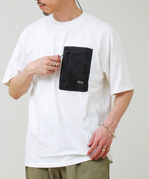 TAION（タイオン）の「【TAION / タイオン】MOUNTAION POCKET T-SH（Tシャツ/カットソー・メンズ・マルチ/ブラック/ホワイト・M/L/XL）」の19枚目の写真
