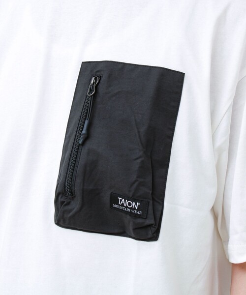 TAION（タイオン）の「【TAION / タイオン】MOUNTAION POCKET T-SH（Tシャツ/カットソー・メンズ・マルチ/ブラック/ホワイト・M/L/XL）」の22枚目の写真