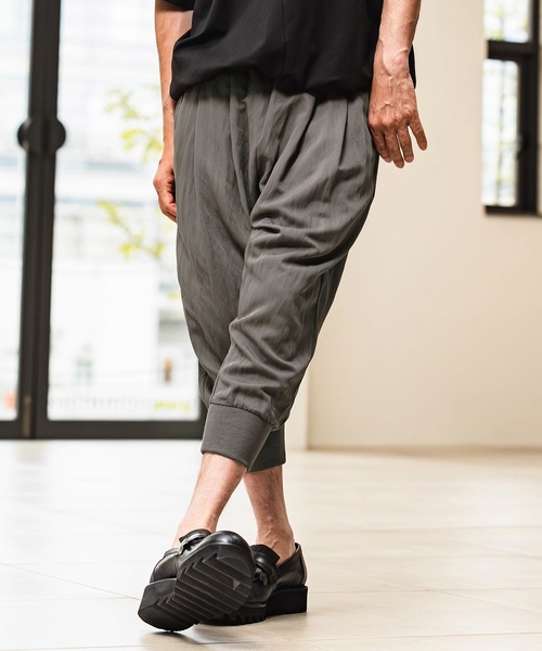 mp14973- Sarouel Cropped Jogger Pants ジョガーパンツ(S68826cmb