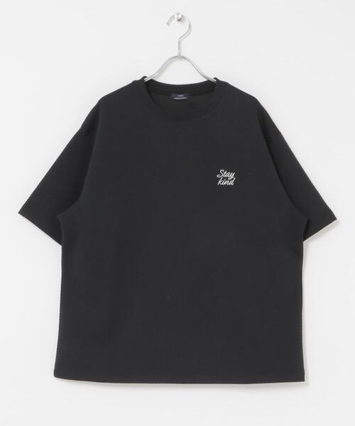 ITEMS URBANRESEARCH(アイテムズ アーバンリサーチ)の「刺繍ジャカードクールタッチ半袖トップス(Tシャツ/カットソー・メンズ・ピンクベージュ/ブラック/ブルー系その他/ホワイト・MEDIUM/LARGE)」の20枚目の写真